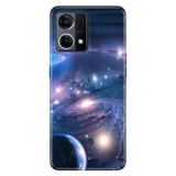 Senada Oppo Reno 7 4G İle Uyumlu Kılıf Silikon Desenli Tam Koruma Resimli Kapak Uzay Boşluğu