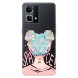 Senada Oppo Reno 7 4G İle Uyumlu Kılıf Silikon Desenli Tam Koruma Resimli Kapak Uzaydan Gelen Kız