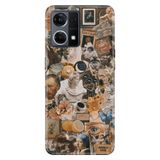 Senada Oppo Reno 7 4G İle Uyumlu Kılıf Silikon Desenli Tam Koruma Resimli Kapak Vangogh6604