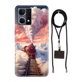 Senada Oppo Reno 7 4G ile Uyumlu Kılıf Tren Silikon İpli Boyun Askı Aparatı