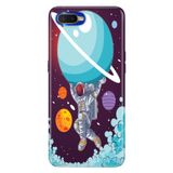 Senada Oppo Rx17 Neo İle Uyumlu Kılıf Silikon Desenli Tam Koruma Resimli Kapak Astronot