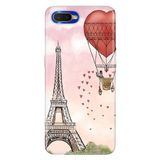 Senada Oppo Rx17 Neo İle Uyumlu Kılıf Silikon Desenli Tam Koruma Resimli Kapak Eiffel/Paris