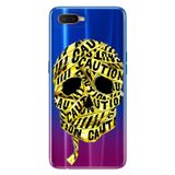Senada Oppo Rx17 Neo İle Uyumlu Kılıf Silikon Desenli Tam Koruma Resimli Kapak İskelet Caution