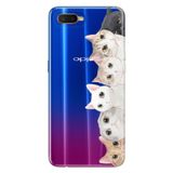 Senada Oppo Rx17 Neo İle Uyumlu Kılıf Silikon Desenli Tam Koruma Resimli Kapak Pisi Pisi Kedi