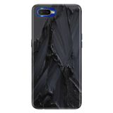 Senada Oppo Rx17 Neo İle Uyumlu Kılıf Silikon Desenli Tam Koruma Resimli Kapak Siyah Beton