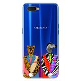 Senada Oppo Rx17 Neo İle Uyumlu Kılıf Silikon Desenli Tam Koruma Resimli Kapak Zebra Kaplan Retro