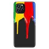 Senada Oukitel C21 Pro İle Uyumlu Kılıf Silikon Desenli Resimli Uv Kapak Akan Boya