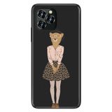 Senada Oukitel C21 Pro İle Uyumlu Kılıf Silikon Desenli Resimli Uv Kapak Kolejli Leopar