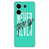 Senada Poco X6 - Xiaomi Redmi Note 13 Pro 5G ile Uyumlu Kılıf Resimli Desenli Silikon Asla Pes Etme