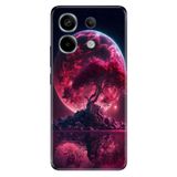 Senada Poco X6 - Xiaomi Redmi Note 13 Pro 5G ile Uyumlu Kılıf Resimli Desenli Silikon Red World