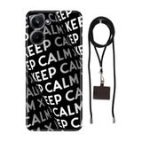 Senada Realme 10 4G ile Uyumlu Kılıf KeepCalm Silikon İpli Boyun Askı Aparatı