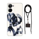 Senada Realme 10 4G ile Uyumlu Kılıf Lover Silikon İpli Boyun Askı Aparatı