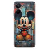 Senada Realme 10 4G ile Uyumlu Kılıf Resimli Desenli Silikon 05MickeySmile1111