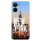 Senada Realme 10 4G ile Uyumlu Kılıf Resimli Desenli Silikon New York