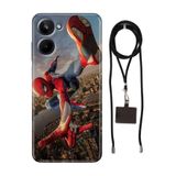 Senada Realme 10 4G ile Uyumlu Kılıf SpiderX4157878 Silikon İpli Boyun Askı Aparatı