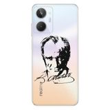 Senada Realme 10 ile Uyumlu Kılıf Silikon Desenli Resimli UV Kapak Atatürk