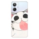 Senada Realme 10 ile Uyumlu Kılıf Silikon Desenli Resimli UV Kapak Fat Cat