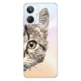 Senada Realme 10 ile Uyumlu Kılıf Silikon Desenli Resimli UV Kapak Kedi Prizma