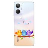 Senada Realme 10 ile Uyumlu Kılıf Silikon Desenli Resimli UV Kapak Kuşlar