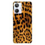 Senada Realme 10 ile Uyumlu Kılıf Silikon Desenli Resimli UV Kapak Leopar Kürk