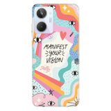 Senada Realme 10 ile Uyumlu Kılıf Silikon Desenli Resimli UV Kapak Manifest Your Vision