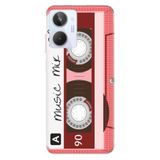 Senada Realme 10 ile Uyumlu Kılıf Silikon Desenli Resimli UV Kapak Pembe Kaset