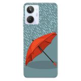 Senada Realme 10 İle Uyumlu Kılıf Silikon Desenli Tam Koruma Resimli Kapak Kırmızı Şemsiye