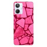 Senada Realme 10 İle Uyumlu Kılıf Silikon Desenli Tam Koruma Resimli Kapak Pembe Beton