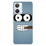 Senada Realme 10 İle Uyumlu Kılıf Silikon Desenli Tam Koruma Resimli Kapak Robot Smoke