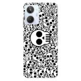 Senada Realme 10 İle Uyumlu Kılıf Silikon Desenli Tam Koruma Resimli Kapak Skull White