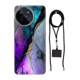 Senada Realme 11 4G ile Uyumlu Kılıf Altın Tozu Silikon İpli Boyun Askı Aparatı