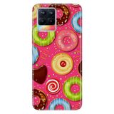 Senada Realme 8 İle Uyumlu Kılıf Desenli Baskılı Silikon Donut