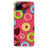 Senada Realme C15 İle Uyumlu Kılıf Desenli Baskılı Silikon Donut
