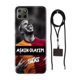 Senada Realme C21Y C25Y ile Uyumlu Kılıf Aşkın Olayım Desenli Silikon İpli Boyun Askı Aparatı