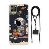 Senada Realme C21Y C25Y ile Uyumlu Kılıf Astro Desenli Silikon İpli Boyun Askı Aparatı