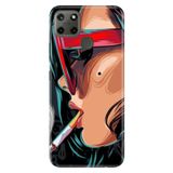 Senada Realme C21Y C25Y İle Uyumlu Kılıf Desenli Baskılı Silikon Cool Girl