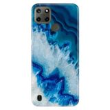 Senada Realme C21Y C25Y İle Uyumlu Kılıf Desenli Baskılı Silikon Koyu Ametist