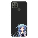 Senada Realme C21Y C25Y İle Uyumlu Kılıf Desenli Baskılı Silikon Mavi Anime Kız