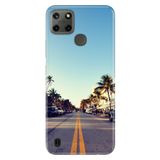 Senada Realme C21Y C25Y İle Uyumlu Kılıf Desenli Baskılı Silikon Miami Sunset