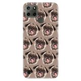 Senada Realme C21Y C25Y İle Uyumlu Kılıf Desenli Baskılı Silikon Pug Pug Köpek