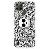 Senada Realme C21Y C25Y İle Uyumlu Kılıf Desenli Baskılı Silikon Skull White