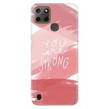 Senada Realme C21Y C25Y İle Uyumlu Kılıf Desenli Baskılı Silikon You Are Strong