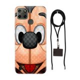 Senada Realme C21Y C25Y ile Uyumlu Kılıf LC 05Mickey/74111 Desenli Silikon İpli Boyun Askı Aparatı