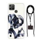Senada Realme C21Y C25Y ile Uyumlu Kılıf Lover Desenli Silikon İpli Boyun Askı Aparatı