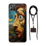 Senada Realme C21Y C25Y ile Uyumlu Kılıf NFT Desenli Silikon İpli Boyun Askı Aparatı