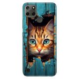 Senada Realme C21Y C25Y ile Uyumlu Kılıf Resimli Desenli Silikon Cat