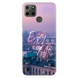 Senada Realme C21Y C25Y ile Uyumlu Kılıf Resimli Desenli Silikon Enjoy Life