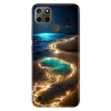 Senada Realme C21Y C25Y ile Uyumlu Kılıf Resimli Desenli Silikon Golden Beach