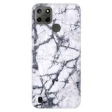 Senada Realme C21Y C25Y ile Uyumlu Kılıf Resimli Desenli Silikon Jumeria Mermer