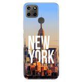 Senada Realme C21Y C25Y ile Uyumlu Kılıf Resimli Desenli Silikon New York